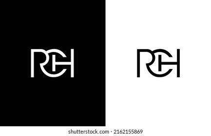 Rch Letter Initial Logo Design Stock Vector (Royalty Free) 2162155869 | Shutterstock