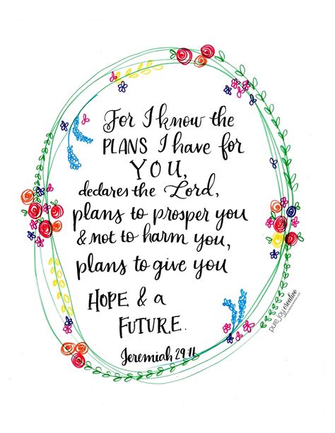 Free Printable Jeremiah 29:11 Scripture Art - Frugal & Focused - Jeremiah 29 11 Free Printable ...