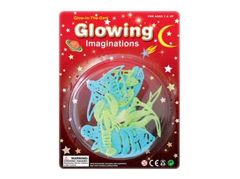 Sea world stencils glow in dark toy animal toy