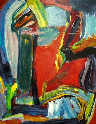 1993 - 'The Magic Wood', abstract-expressionist painting o… | Flickr