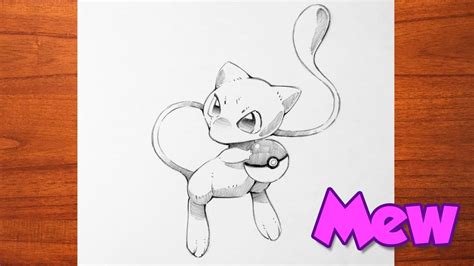 How to Draw Pokemon Mew - Pencil Drawing Step by Step | NCS - YouTube