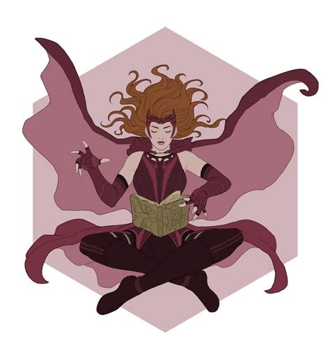 Wanda Darkhold - Flat Color Commission by Magnafires on DeviantArt | Scarlet witch marvel ...