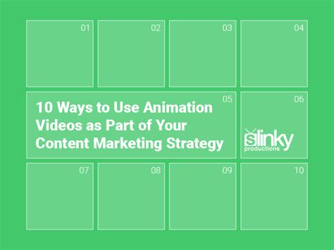 10 Ways to Use Animation as Part of Your Content Marketing Strategy