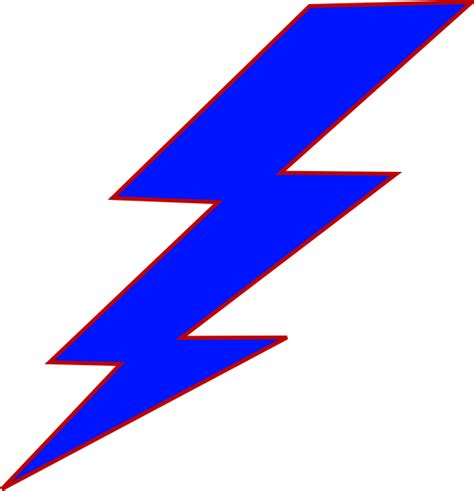 Blue Lightning Bolt Clip Art at Clker.com - vector clip art online, royalty free & public domain