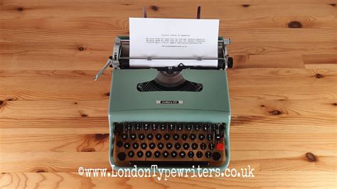 Fully Serviced 1959 Olivetti Lettera 22 Typewriter - New Ribbon, Case ...