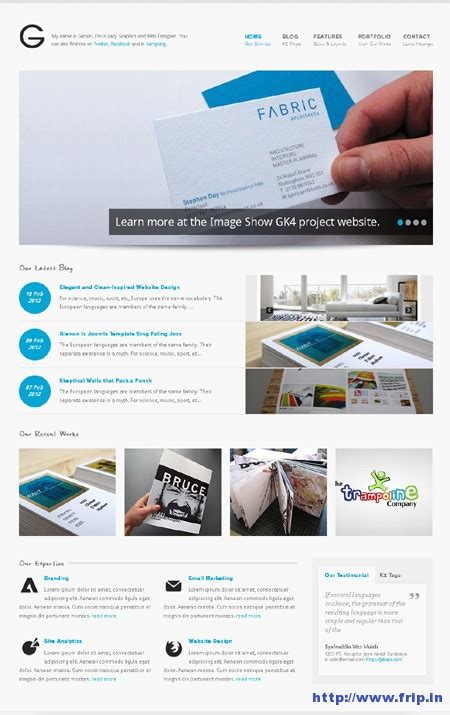 30 Best Responsive Joomla Portfolio Templates - Frip.in