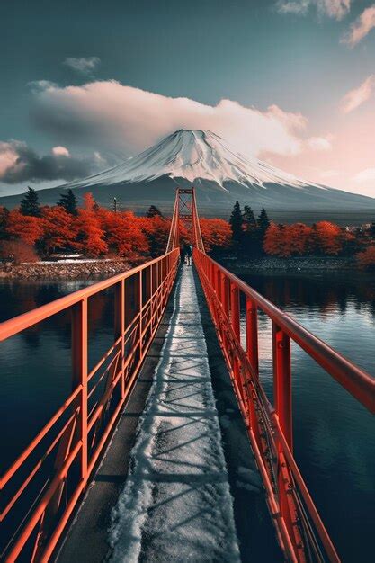 Premium AI Image | sunrise over mt fuji