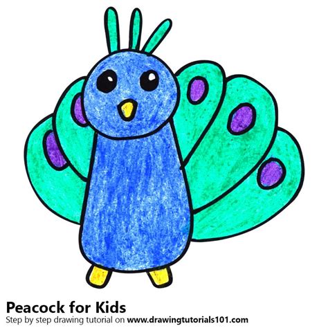 Peacock Cartoon Drawing | Free download on ClipArtMag