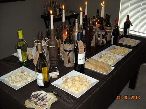 Table setting for Wine & Cheese party Wine Tasting Events, Wine Tasting Party, Wine And Cheese ...