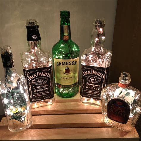 Lighted Liquor Bottle Lamps | Etsy | Liquor bottle lamp, Alcohol bottle ...