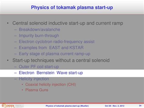 PPT - Physics of tokamak plasma start-up PowerPoint Presentation, free download - ID:2078253