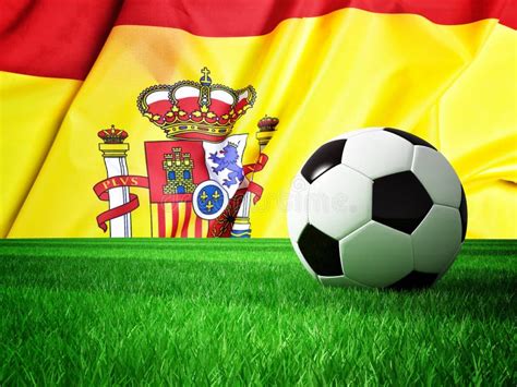 Soccer ball spain stock photo. Image of competition, flag - 70772272