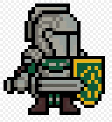 Pixel Art Knight Sprite