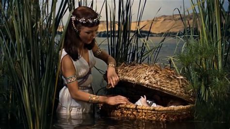 The Ten Commandments - Bithiah Finds Baby Moses in the River | river, baby | Bithiah finds a ...