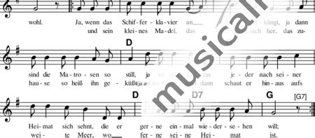 Wir lagen vor Madagaskar (German folk song) - Unknown Anonymus | Sheet ...