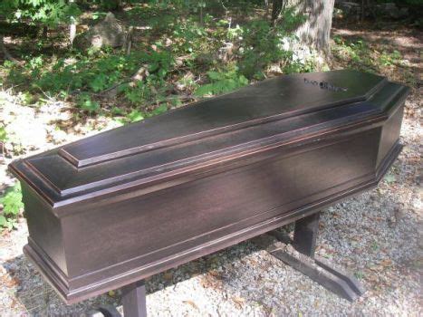 Black coffin closed by EerieDesign | Wood casket, Halloween props diy, Halloween coffin