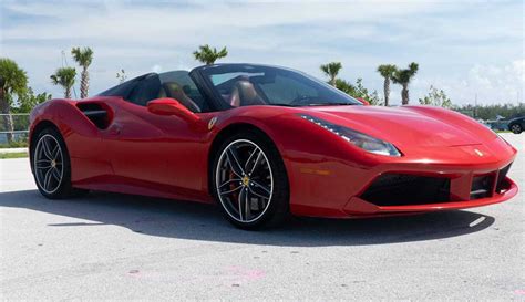 Rent Ferrari 488 Spider Red in Miami | Pugachev Luxury Car Rental