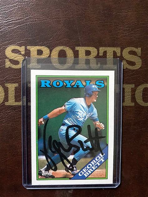 George Brett Autograph Includes 1988 Topps Baseball Card - Etsy