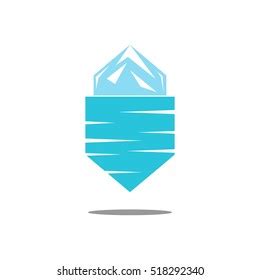 Iceberg Icon Vector Stock Vector (Royalty Free) 518292340 | Shutterstock