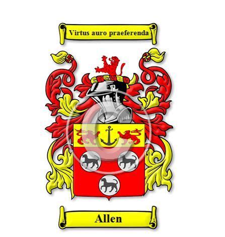 Allen Coat of Arms / Allen Family Crest | Irish origin | image via ...