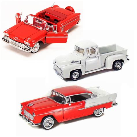 Best of 1950s Diecast Cars - Set 93 - Set of Three 1/24 Scale Diecast Model Cars - Walmart.com ...