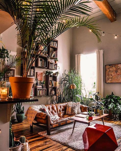 34 The Best Rustic Bohemian Living Room Decor Ideas - HOMYHOMEE