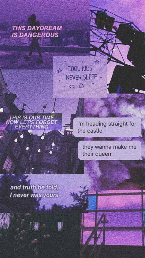 Grunge Purple Aesthetic Laptop Wallpaper