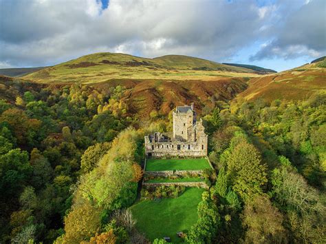 Castle Campbell Aerial Photograph by Liam Anderstrem