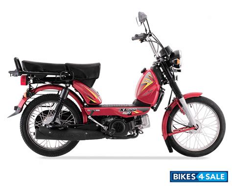 TVS XL 100 Heavy Duty i-TOUCHstart Moped Picture Gallery. Red - Bikes4Sale