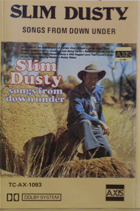 Slim Dusty – Songs From Down Under (1976, Cassette) - Discogs