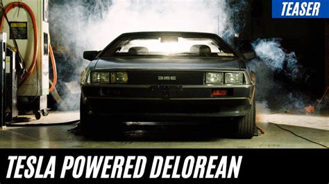 Electric Delorean Conversion Teaser Powered by Tesla SDU - YouTube