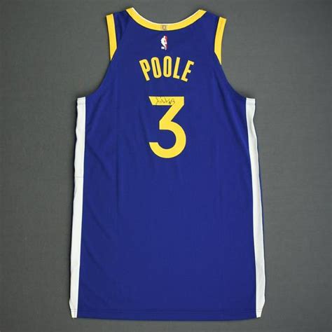 Jordan Poole - Golden State Warriors - 2019 NBA Draft Class - Autographed Jersey | NBA Auctions