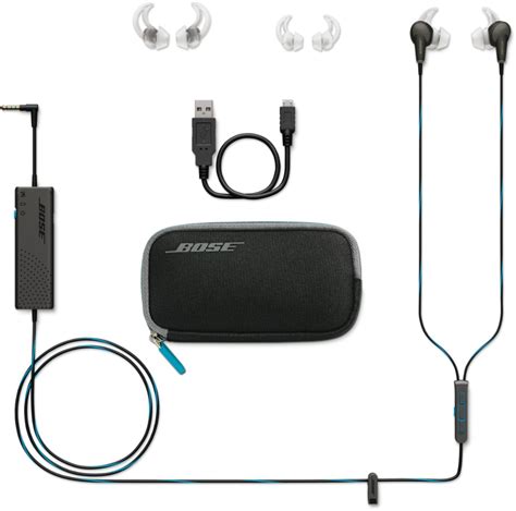Best Buy: Bose QuietComfort 20 (iOS) Wired Noise Cancelling In-Ear Earbuds Black 718839-0010