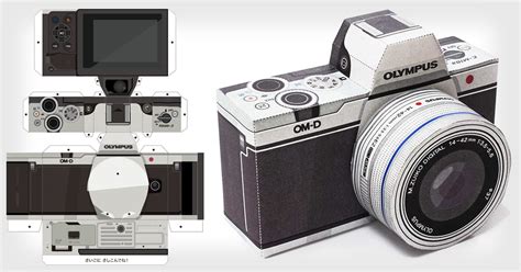 Build an Olympus Mirrorless Camera Out of Paper