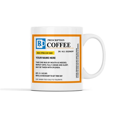 Personalized Prescription Coffee Mug | Bamugi