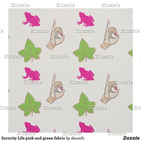 Sorority Life pink and green fabric | Green fabric, Fabric decor, Printing on fabric