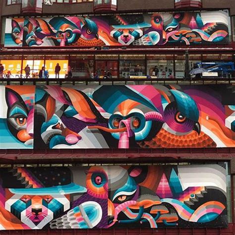 My Owl Barn: Street Art Filled With Striking Colors and Geometric ...