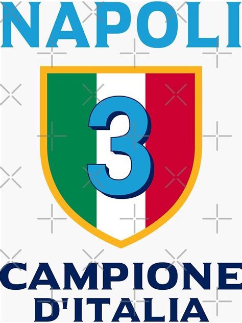 "SSC Napoli Campione d'Italia 2023 Forza Napoli Sempre" Sticker for ...