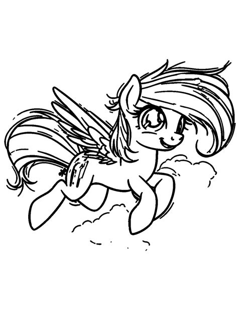 Rainbow Dash My Little Pony coloring pages - Coloring Online Free