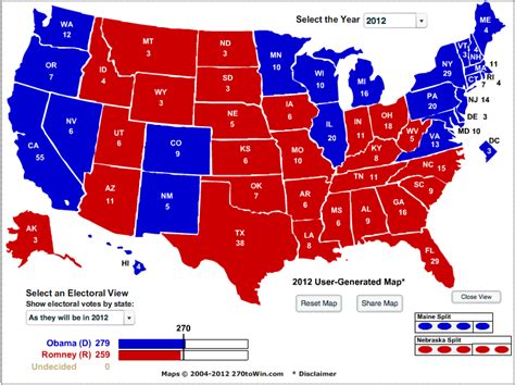 The Liberator Today: Electoral Map Today