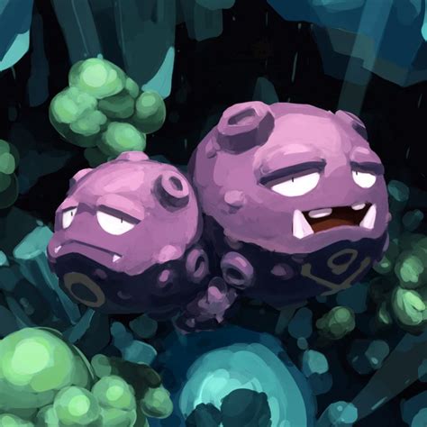 an image of two cartoon creatures in the woods