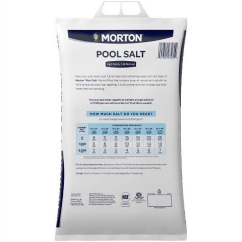 Morton Pool Salt, 40 lb - Fry’s Food Stores