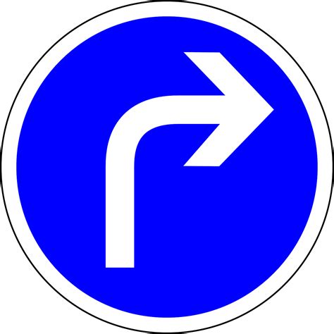 Download Traffic Sign, Turn Right Ahead, Turn. Royalty-Free Vector ...