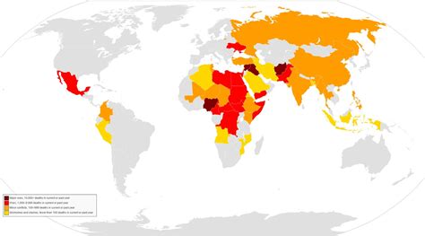 Map of ongoing armed conflicts - Vivid Maps