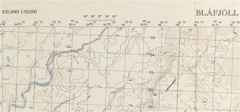 topography - What is the meaning of this linear scale of angles on this 1951 map of Iceland from ...