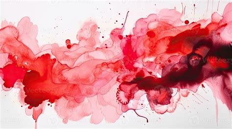 Vibrant Red Watercolor Splash on White Background 29972598 Stock Photo ...