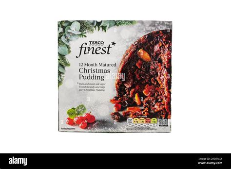 Tesco Finest Christmas Pudding Stock Photo - Alamy