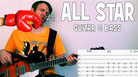 Smash Mouth All Star Guitar Chords Lesson & Tab Tutorial + BASS - YouTube