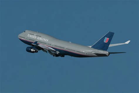 United Airlines Boeing 747 Takeoff at Los Angeles Photograph by Erik ...