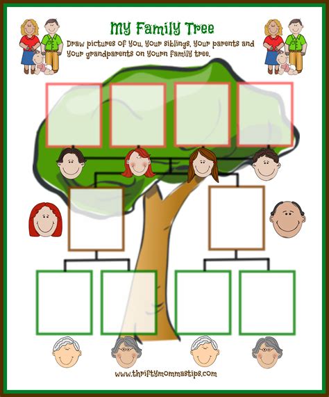 Easy Family Tree Printable for Traditional Families